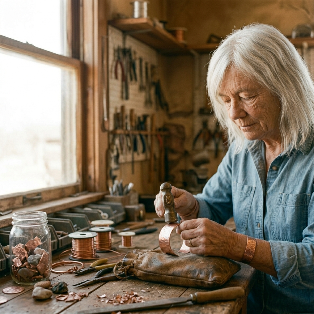 Patricia's Calyx Copper Ring