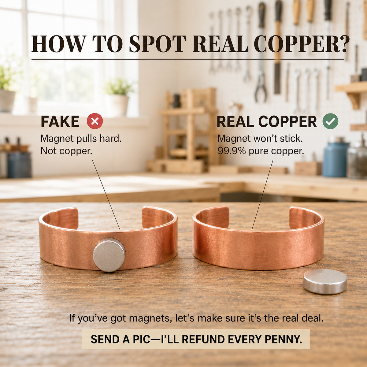 Patricia's Flint Copper Bracelet