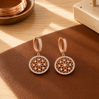 Patricia's Mandala Copper Earrings