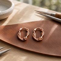 Patricia's Swirl Copper Earrings