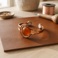 Patricia's Amber Copper Bracelet