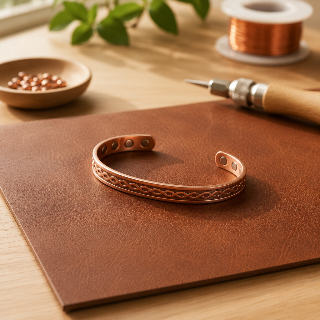 Patricia's Dot Copper Bracelet
