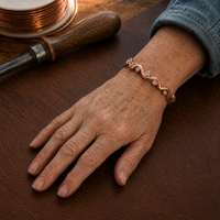 Patricia's Ripple Copper Bracelet
