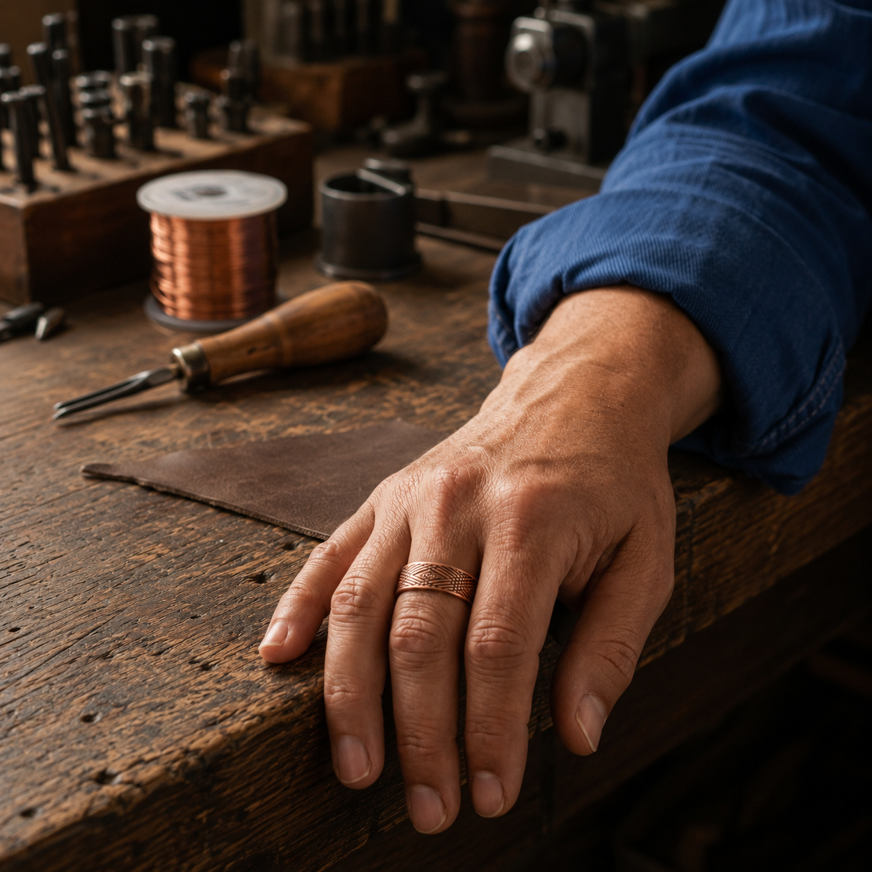 Patricia's Trace Copper Ring