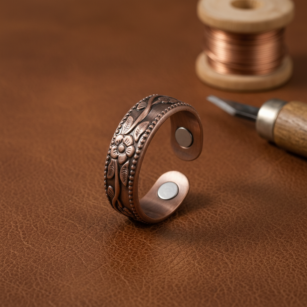 Patricia's Calyx Copper Ring